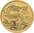 Australien 25 $ 2024 Jahr des Drachen - 1/4 Unze Feingold